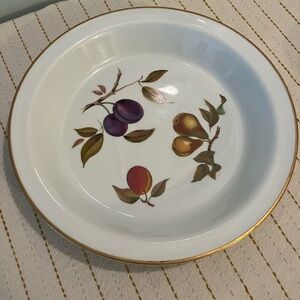 Royal Worcester Evesham Pie Plate